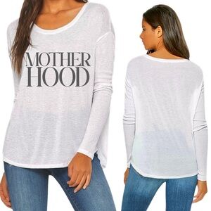 BOUTIQUE** ‘MOTHERHOOD’ BELLA CANVAS Long‎ Sleeve Loose Fit Tee